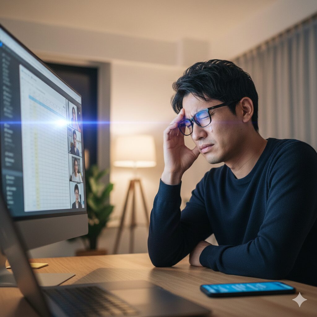 JINS ブルーライト25 口コミに見る視界の違和感